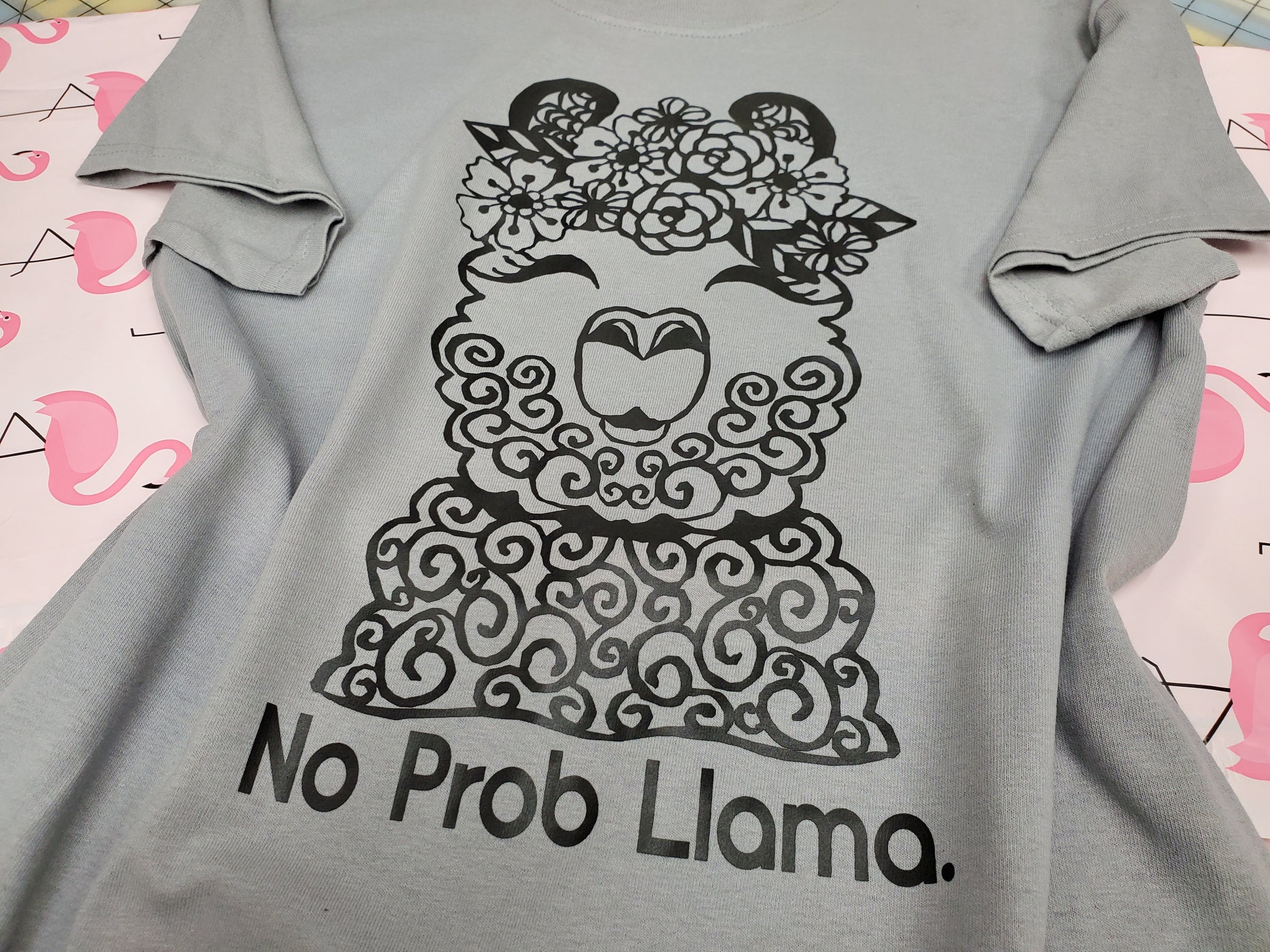 No Prob Llama Custom T Shirt free shipping | Embroid Print Now, Llc